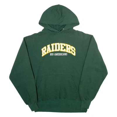 Moletom com capuz verde masculino JERZEES Raiders EUA M - Imagem 1 de 4