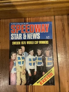 Revista Speedway Star & News Volumen 19 Nº 35 6 de noviembre de 1970 - Imagen 1 de 4