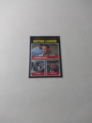 2020 Topps Heritage Minor League Edition - 2019 Batting Leaders #184 (Vargas.. - Image 1 of 2