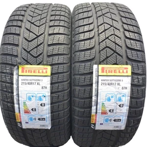 215 40 17 2x Pirelli 215/40 R17 87H Sottozero3 Neumáticos 2019 Completo Wie Neu - Imagen 1 de 9
