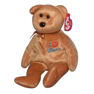 Ty Beanie Baby Illinois I Love - MWMT (Bear State Exclusive) - Picture 1 of 1