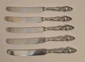 5 Pc Antique Rogers & Brother. Waterbury Conn. Decorative Knives Silver Plated - Picture 1 of 9