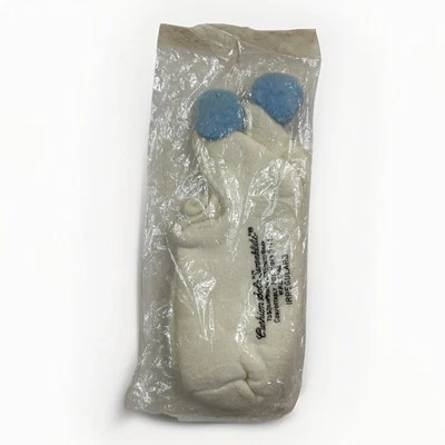 Calcetines Cojín "Swanklets" De Colección Blancos Años 80 Pom Pom Mezcla Acrílica 8-11 EE. UU. NOS Azul Foto 1 de 4