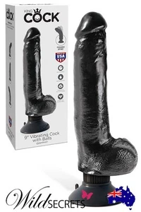 NEW Pipedream 9 inch Realistic Vibrating Dildo With Suction Base, Sex Toy - Picture 1 of 3