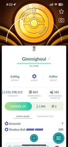 Gimmighoul con Fondo Especial 9º Aniversario - Pokemon Go Trading ☑️ - Imagen 1 de 1