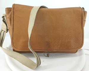 Bolso Bandolera Mensajero de Cuero Chicago White Sox De Colección Cuero Tostado Limpio A142 - Imagen 1 de 14