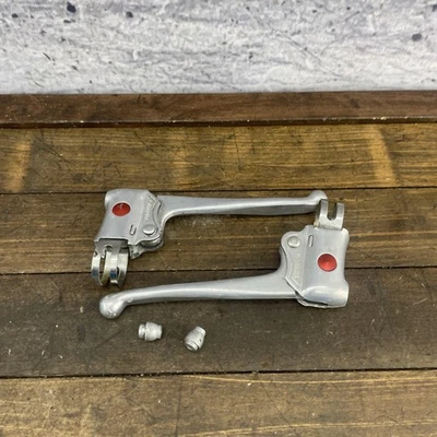 Vintage Dia-Compe BMX Bicycle Brake Levers 1984 Alloy Pair 22mm Japan Red Dot 84 - Image 1 of 4