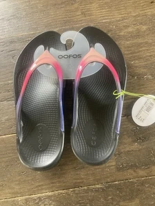 Oofos Oolala Luxe Recovery Sandals Size 9 Women Color Evening Tide Brand New! - Picture 1 of 8