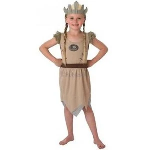 Childs Viking Girl Fancy Dress Costume Age 3-4 Years - Picture 1 of 1