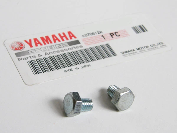 Yamaha SMOOTH JIS HEX HEAD BOLTS size m6x10mm 6mm x 10mm CLEAR ZINC m6xm10 bolt - Image 1 of 1