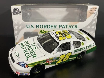 Kenny Wallace #28 Autographed U.S. Border Patrol 2008 Promo 1/24 NASCAR Die-Cast - Image 1 of 4