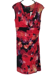 Lauren Ralph Lauren Size 10 Dress Sleeveless Ruched Art to Wear NWT - Picture 1 of 6