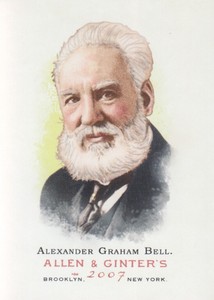 2007 Topps Allen & Ginter Baseball #9 Alexander Graham Bell Inventor