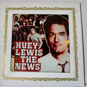 Rock 'n Roll Huey Lewis and the News  6" Carnival Mirror Prize Mid-1980s New - Picture 1 of 3
