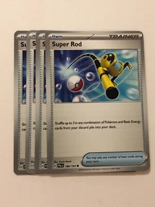 Pokemon Card Paldea Evolved 4x Juego Super Rod 188/193 - Imagen 1 de 2