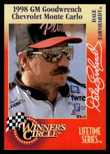 Tarjeta de carreras Dale Earnhardt 1998 Winner's Circle Lifetime Series - Imagen 1 de 2