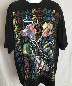 4FATHERZ Herren Gr. 2XL T-Shirt Sneaker High Tops Schuhe Print Schwarz Kurzarm - Bild 1 von 8