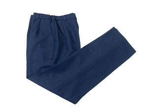 US Air Force Blue Pants Women's 10 MS Misses Short Polyester 1625 Dress Slacks