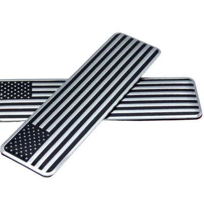 3D Metal American Flag Sticker Decal Car Truck Body Emblem Accessories Decor - Image 1 of 4