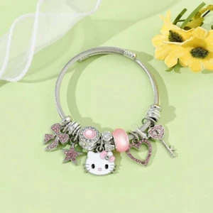 Women's Hello Kitty Fashion Charm Bracelet - Picture 1 of 5