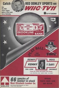 1967 LA Dodgers @ Pittsburgh Pirates Program/Scorecard - Sutton HOF Win #18 - Picture 1 of 4