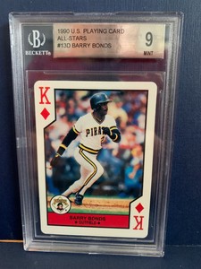 1990 U.S Playing Card All-Stars #13D  Barry Bonds [ BGS 9 ]