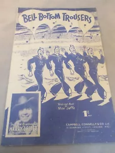 Vintage Song Sheet Music "Bell Bottom Trousers" 1944 - Campbell Connelly & Co - Picture 1 of 8