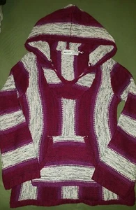 Roxy Girl Poncho Sweater Hoodie Size Small Boho Fall Back to School  - Picture 1 of 6