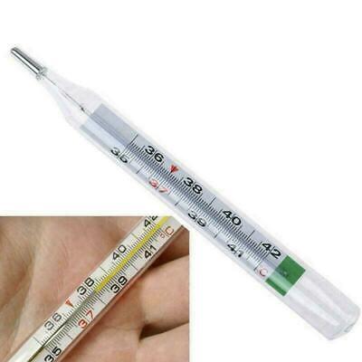 Mercury Free Glass Thermometer For Baby Kid Adult Medical Armpit Thermometers • 7.28€