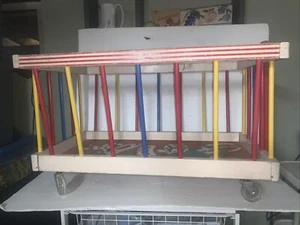 Vintage Childs Wood Circus Type Wagon Toy - Picture 1 of 7