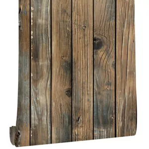 6m Wood Wallpaper Self Adhesive Furniture Wall Sticker Vinyl Wrap Contact Paper - Picture 1 of 11