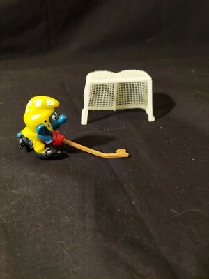 Smurfs 40505 Hockey Smurf Rare Vintage Sports Figure PVC Toy Figurine Lot Peyo Foto 1 de 4