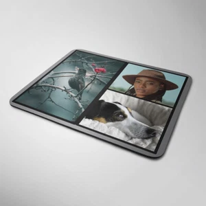 Personalised Photo Collage Mouse Mat Pad Computer PC Laptop Gift 3 X Photos - Picture 1 of 1