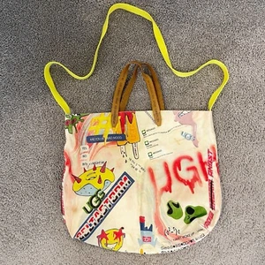 Borsa tote bag UGG Pop Angeles tela tracolla una borsa audace primavera/estate - Foto 1 di 5