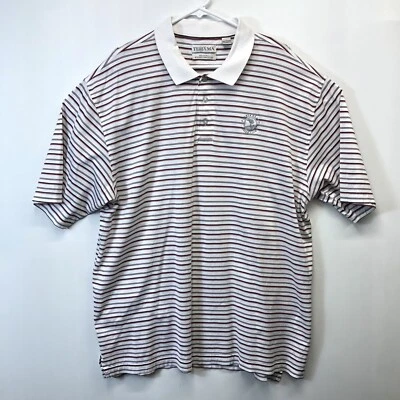 Camisa polo Pebble Beach Golf Links 1919 para hombre talla 2XL Tehama a rayas Foto 1 de 4