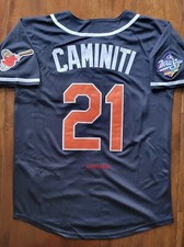 1998 KEN CAMINITI SAN DIEGO PADRES RETRO JERSEY NAVY S M L XL XXL world series