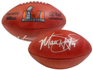 MATTHEW STAFFORD Autographed Rams Super Bowl LVI Official Football FANATICS - Picture 1 of 5