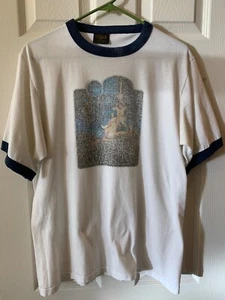 VINTAGE STAR WARS T-SHIRT RINGER GRÖSSE L ÄNDERT 50/50 IKONISCHES BILD TOLL VERBLASSEN! - Bild 1 von 4