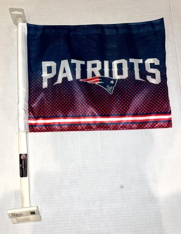 NEW ENGLAND PATRIOTS Sm LOGO 11X14 CAR flag GENUINE NFL Licensed US seller Cover