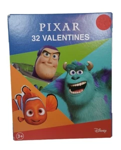 Pixar Disney 32 Valentines Kids Cards 8 Designs New - Picture 1 of 8