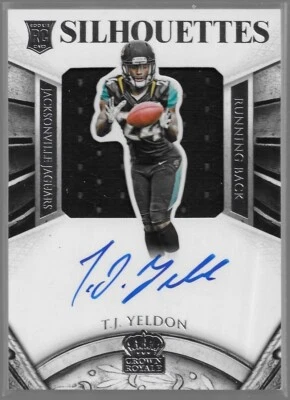 2015 Panini Crown Royale TJ Yeldon RC Silhouettes Signatures/299 JK Jaguars #236 - Image 1 of 4