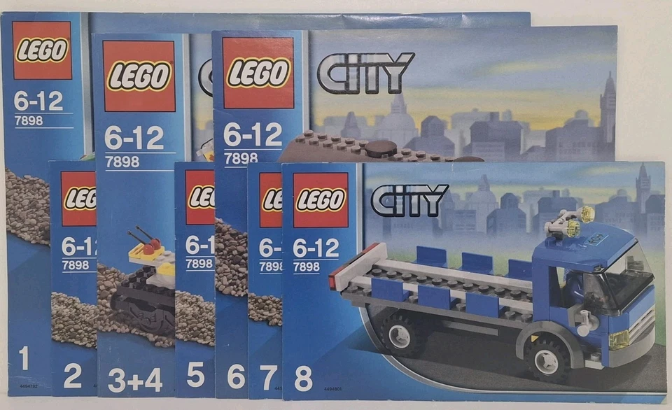 Lego Instruction Manual Only For Cargo RC Train Deluxe Set 7898 - Image 1 of 3