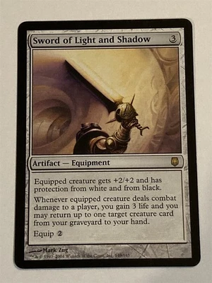 mtg Sword of Light and Shadow, Darksteel rare artifact - Image 1 of 2