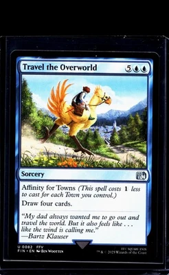 2025 MTG Magic the Gathering FF FIN Final Fantasy #82 Travel the Overworld Blue - Image 1 of 2