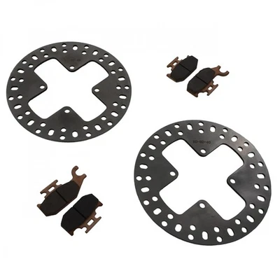 2009 2010 2011 Can-Am Outlander 400 Front Brake Rotors and Brake Pads — 第 1/4 张图片