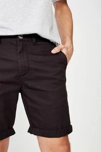 Cotton On Men - Washed Chino Short in Pigment Black-Size 28 - Picture 1 of 5