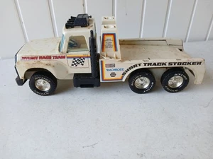 Vintage Nylint Race Team Short Track Stocker Semi Truck Car Hauler Steel 1980s - Picture 1 of 16