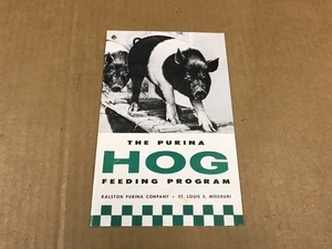 Libretto Programma Alimentazione Maiale The Purina Vintage - Foto 1 di 5