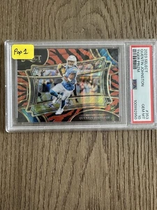 POP 1 2023 Select Football Field Level Quentin Johnston #353 RC Tiger Prizm SSP - Bild 1 von 2