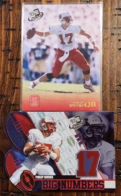 Lote de pases de prensa Philip Rivers 2004 ×2 North Carolina State Wolfpack  Foto 1 de 2